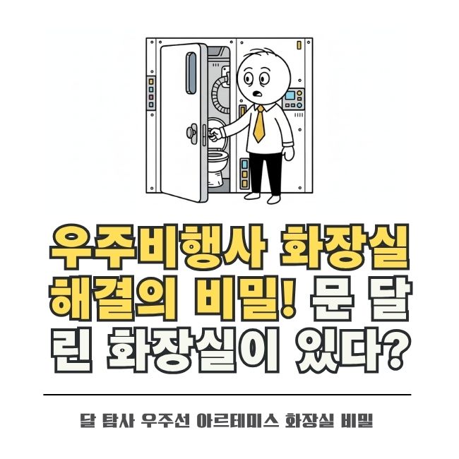 달 탐사선 아르테미스호 내부 독립형 화장실