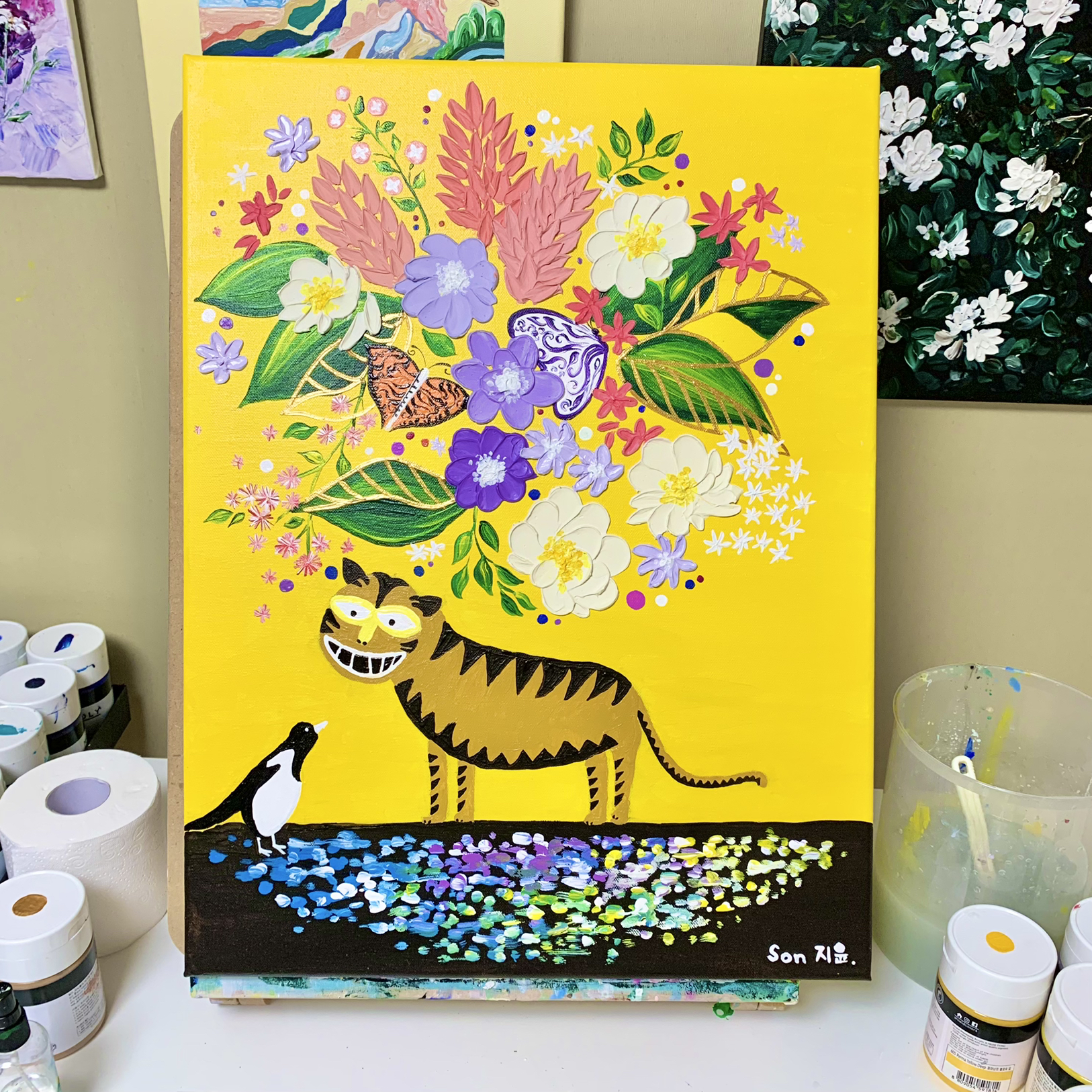 금전운이 좋아지는 호랑이 그림 그리기