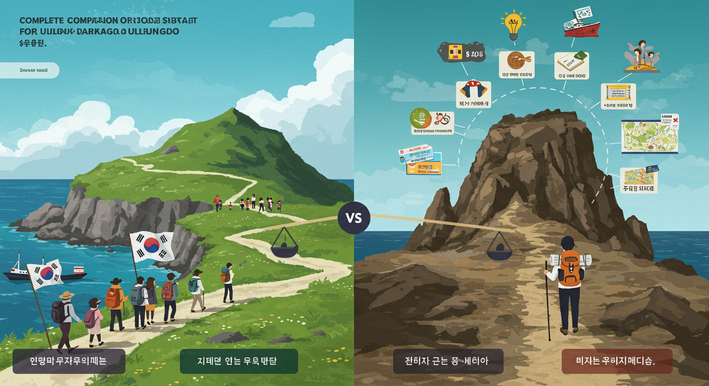 울릉도 패키지여행 vs 자유여행 비용 비교 완벽정리