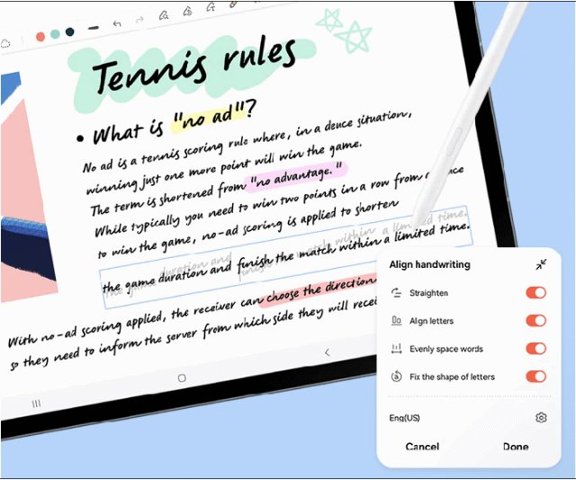 갤럭시 탭 S10 FE 기능 설명 이미지