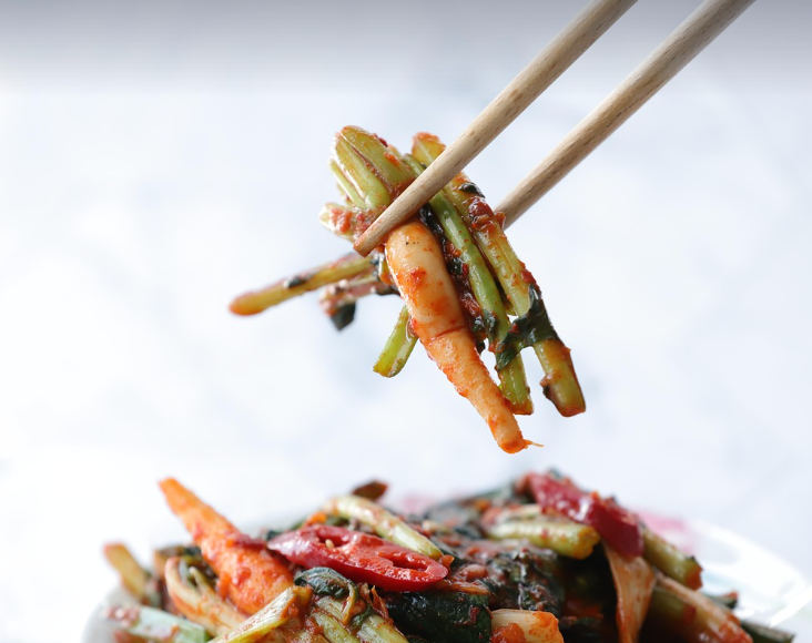 열무김치의 모습