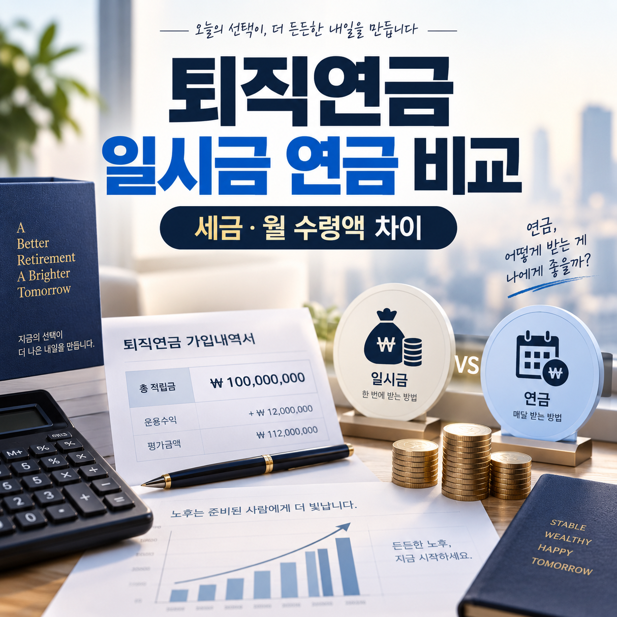 퇴직연금 일시금 연금 비교