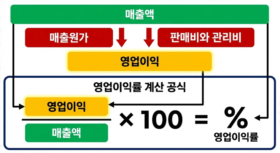 영업이익률 계산 공식 이미지