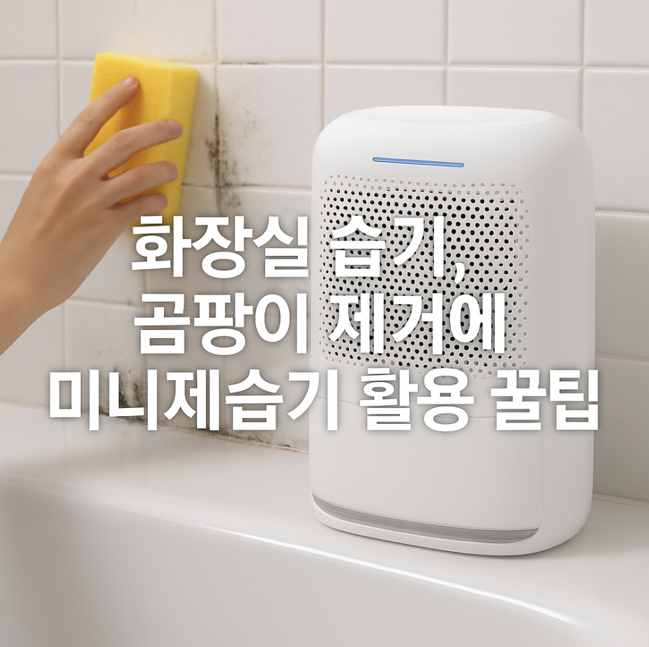 화장실 습기, 곰팡이 제거에 미니제습기 활용 꿀팁