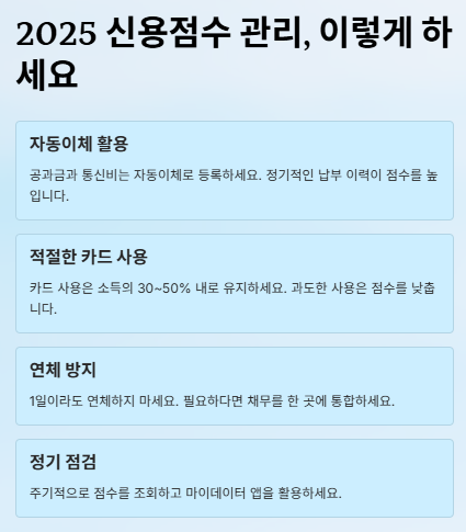 신용점수별 등급 조회 및 신용점수 올리는 방법