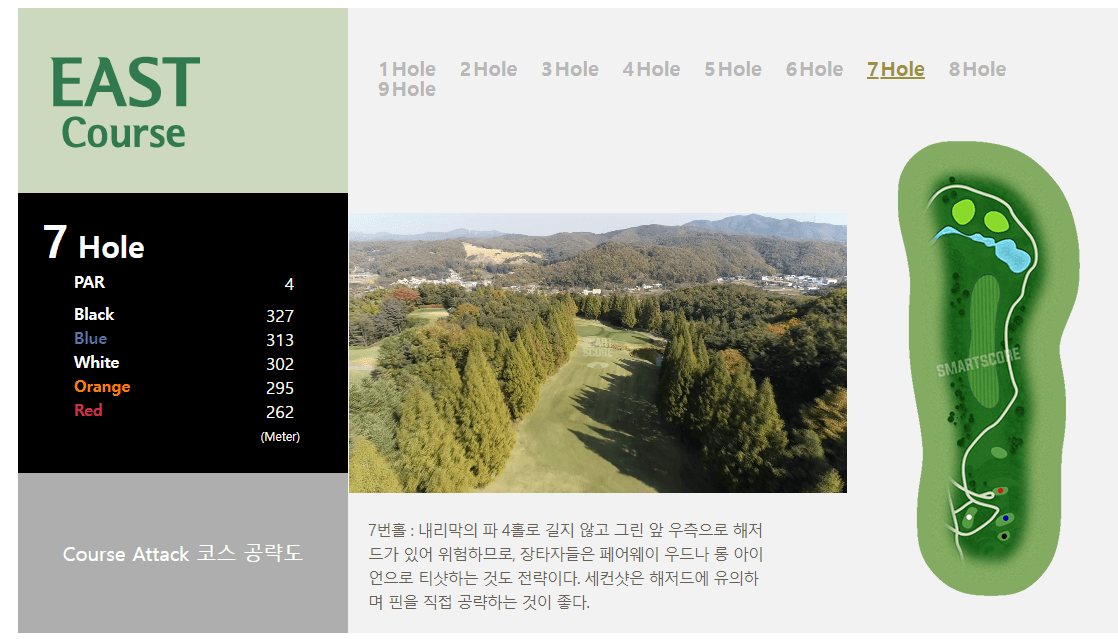 은화삼 CC 동코스 공략도 07