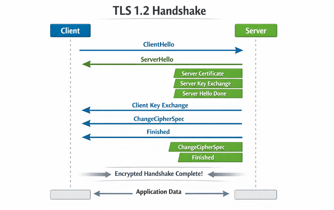 TLS 1.2 핸드셰이크