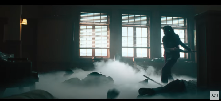 무술을하고있는양자경