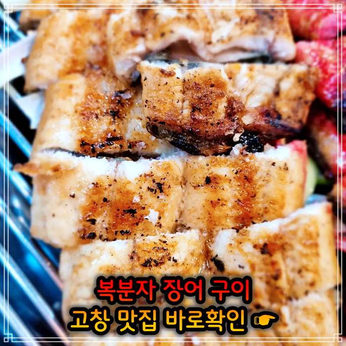 고창 선운사 맛집 복분자 장어구이