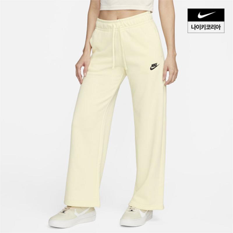 나이키 NSW 클럽 플리스 여성 미드라이즈 와이드 레그 스웻팬츠 FB2728-113