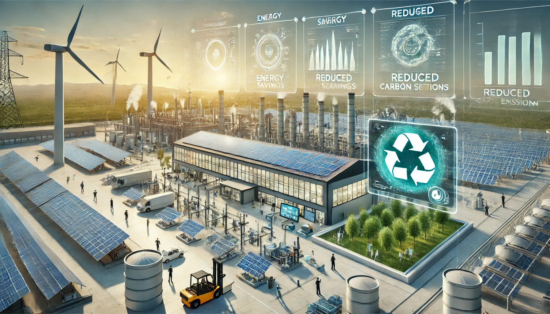 에너지 효율적인 공정 도입, 탄소 배출 저감