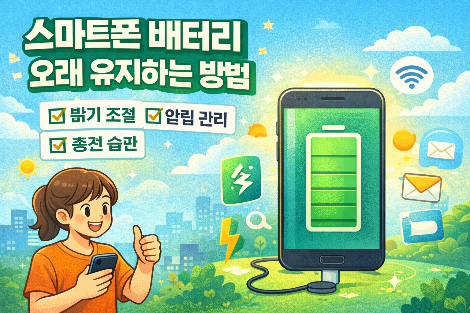 스마트폰 배터리를 오래 사용하는 방법