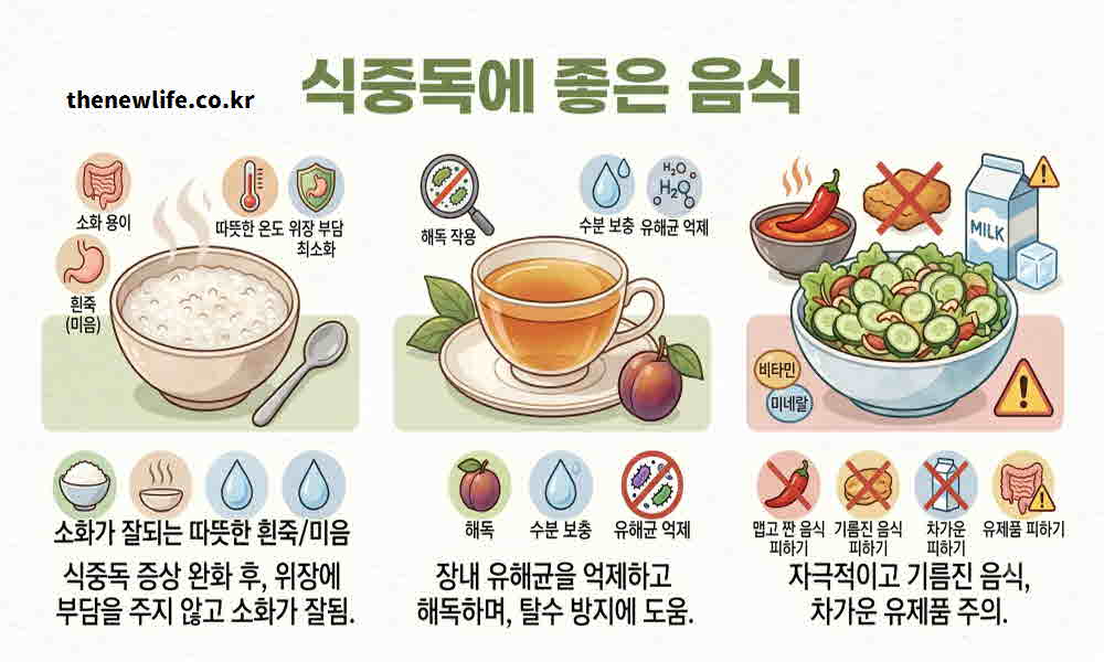 식중독 좋은 음식