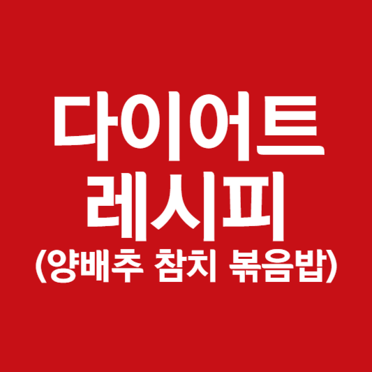 다이어트 식단 레시피 추천