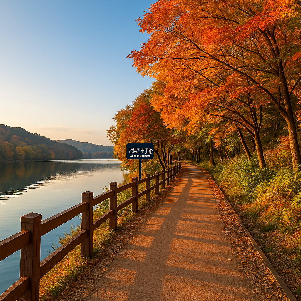 반월호수공원 노을 명소 인생샷