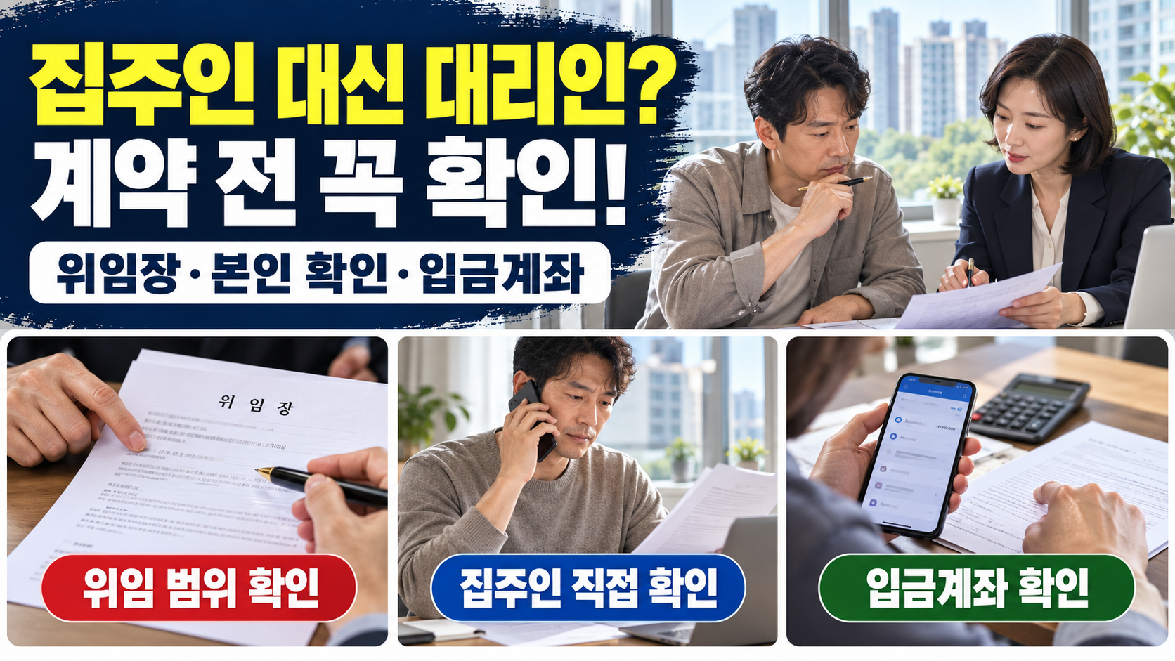 대리계약 확인사항