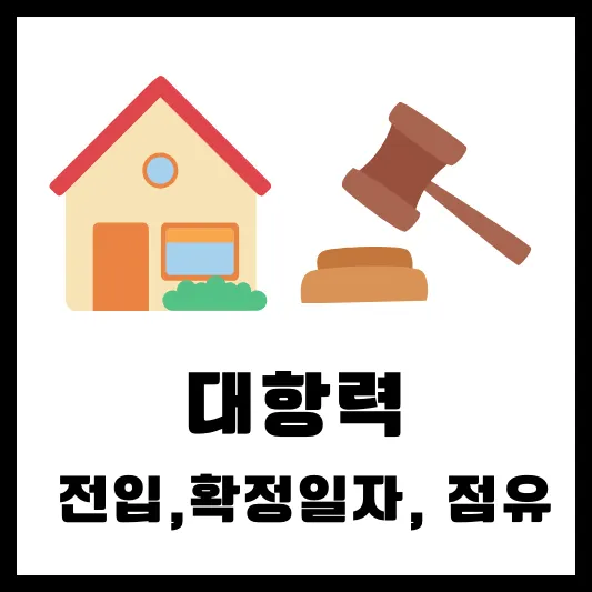 대항력 조건 전입 확정일자 점유