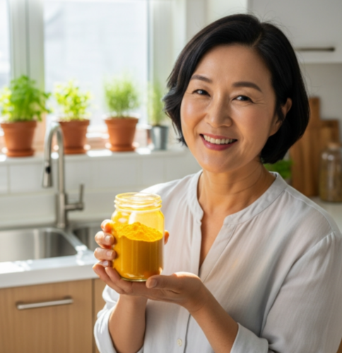 병에든 강황가루 이미지