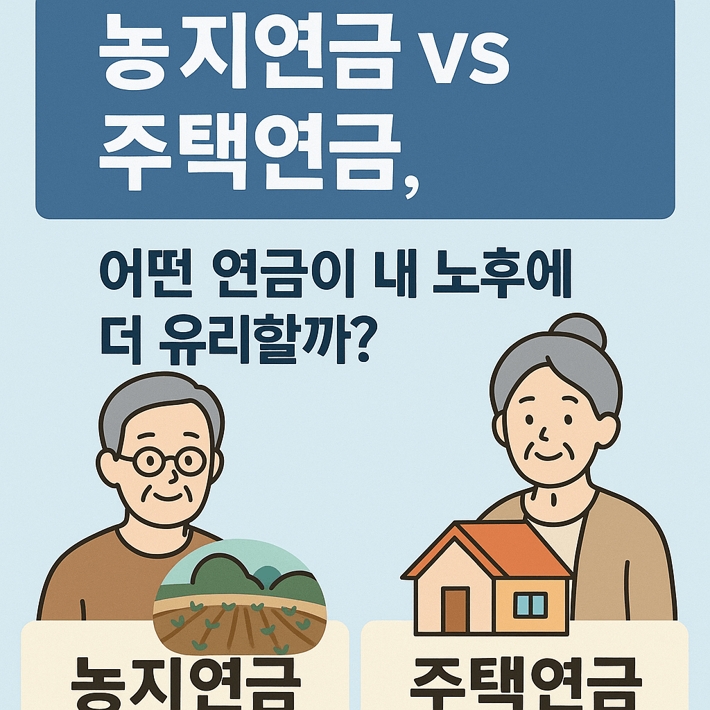 농지연금과 주택연금의 차이점 총정리
