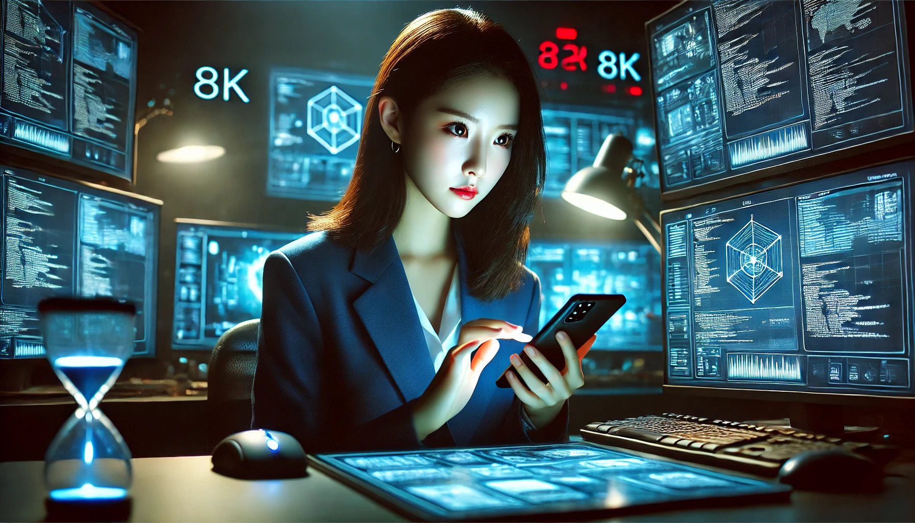 포렌식하는 여성