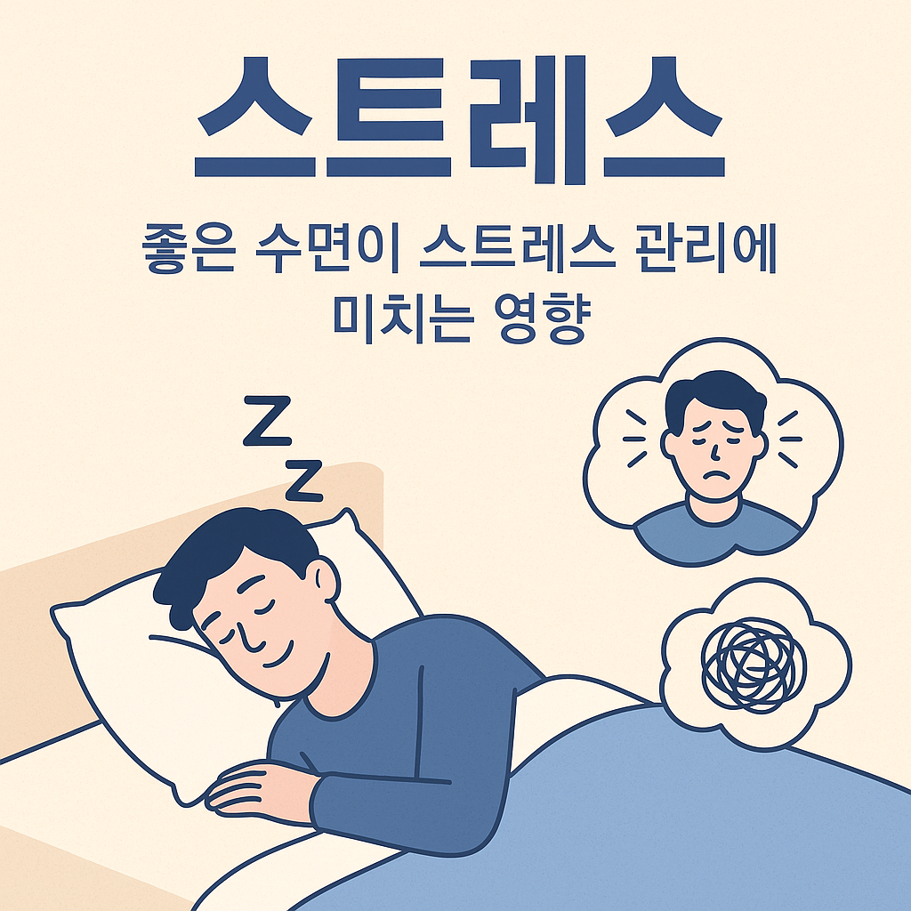 스트레스:좋은수면이 스트레스에 미치는 영향