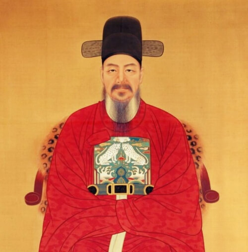 현충사에 있는 이순신 장군의 초상화