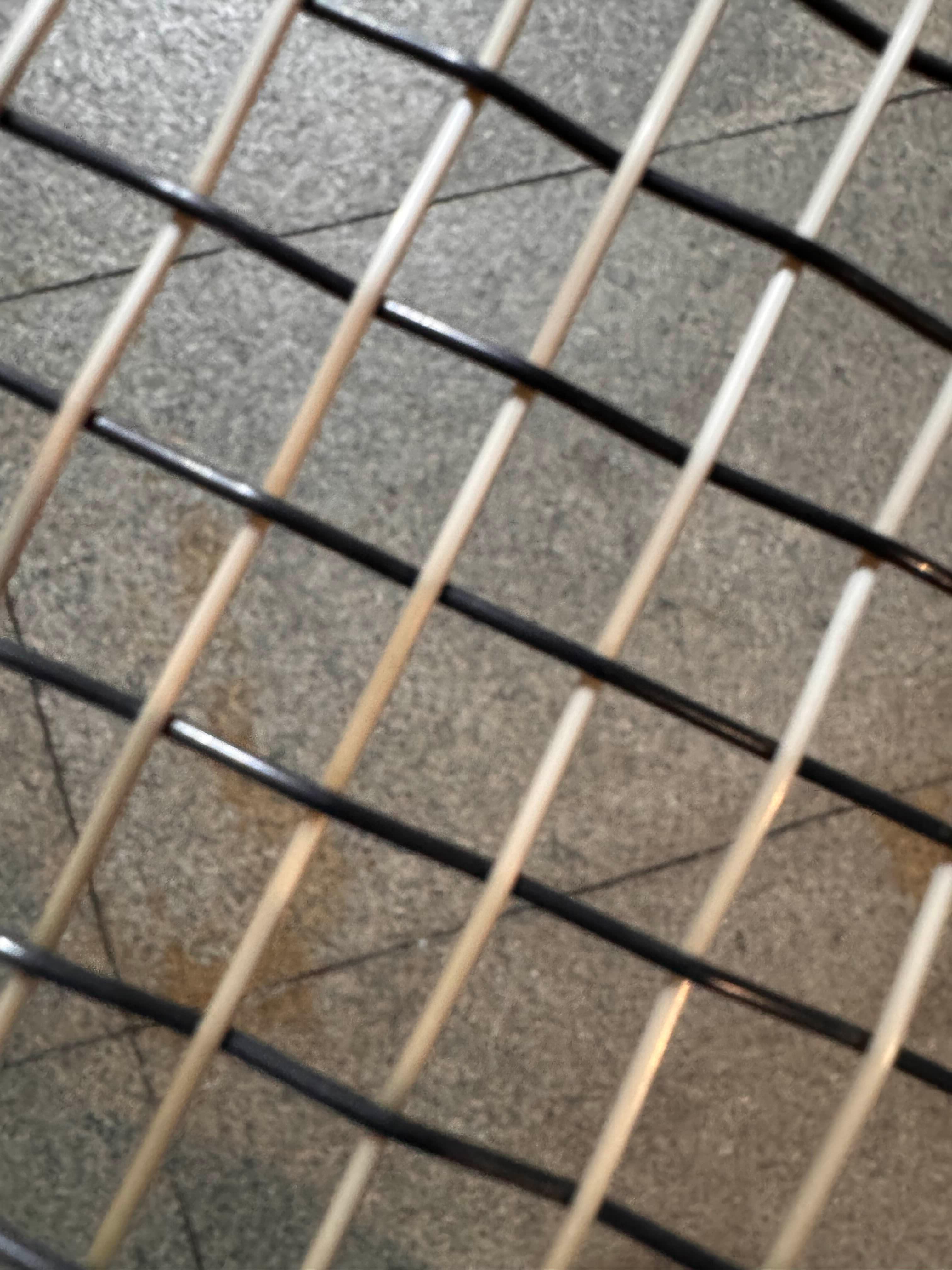 테니스 스트링 클로즈업 샷