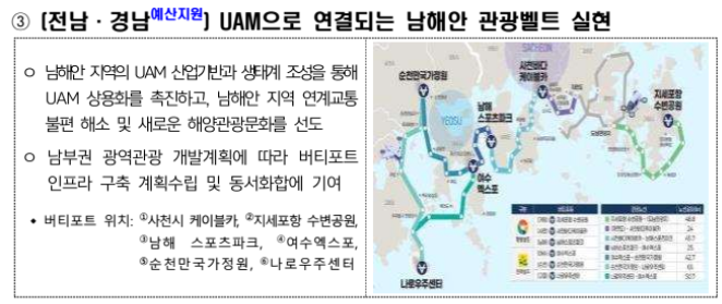 전남&middot;경남: 남해안 &lsquo;광역 관광벨트&rsquo;