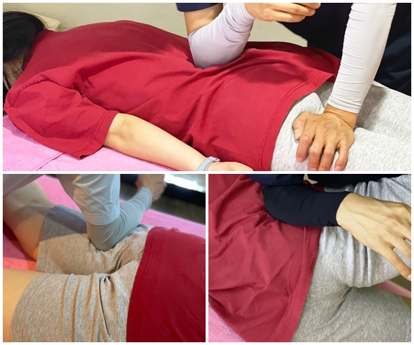 허리마사지-모습