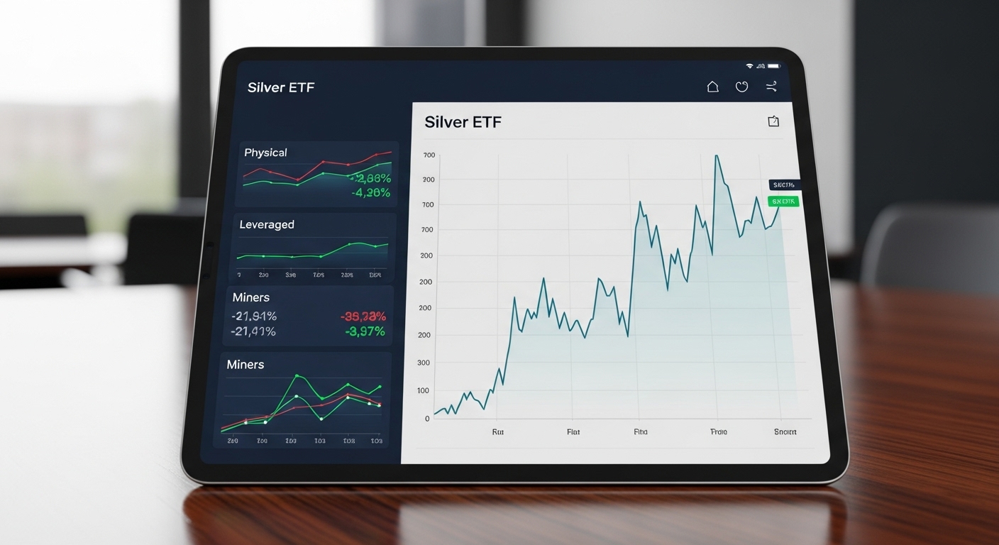 은 ETF 포트폴리오를 구성하고 있는 금융 차트 이미지