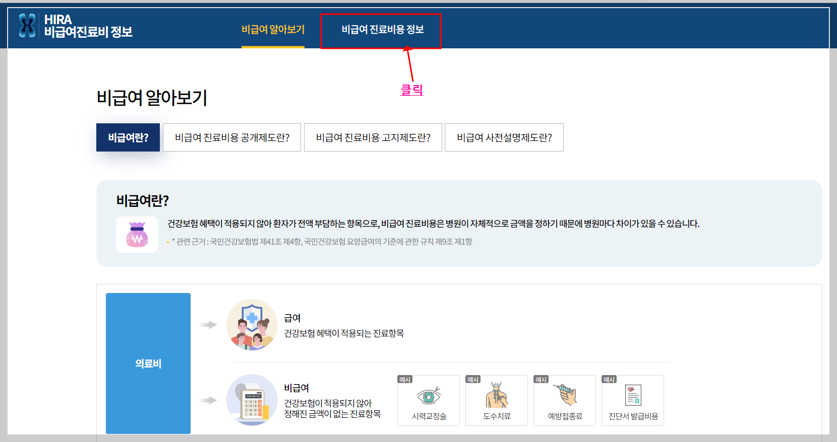 독감예방접종비용