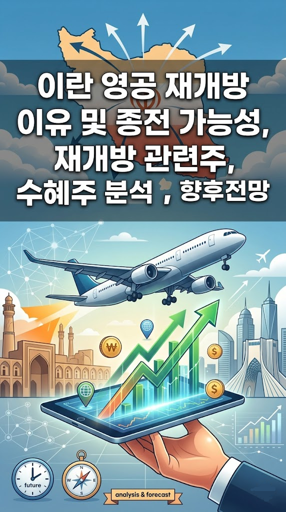 이란 영공 재개방 이유 및 종전 가능성, 재개방 관련주, 수혜주 분석, 향후 전망