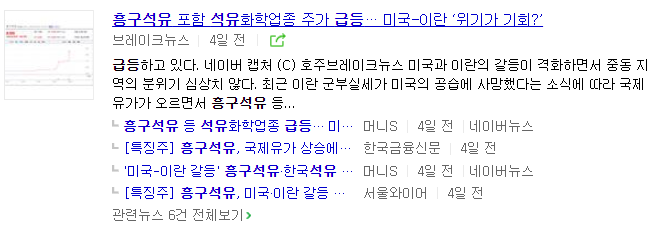 흥구석유 주가 전망