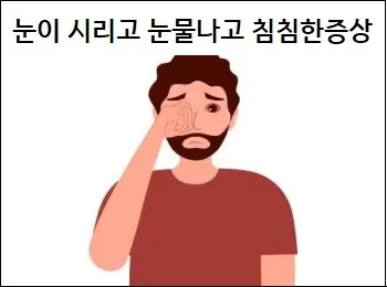 눈이 시리고 눈물나고 침침한증상