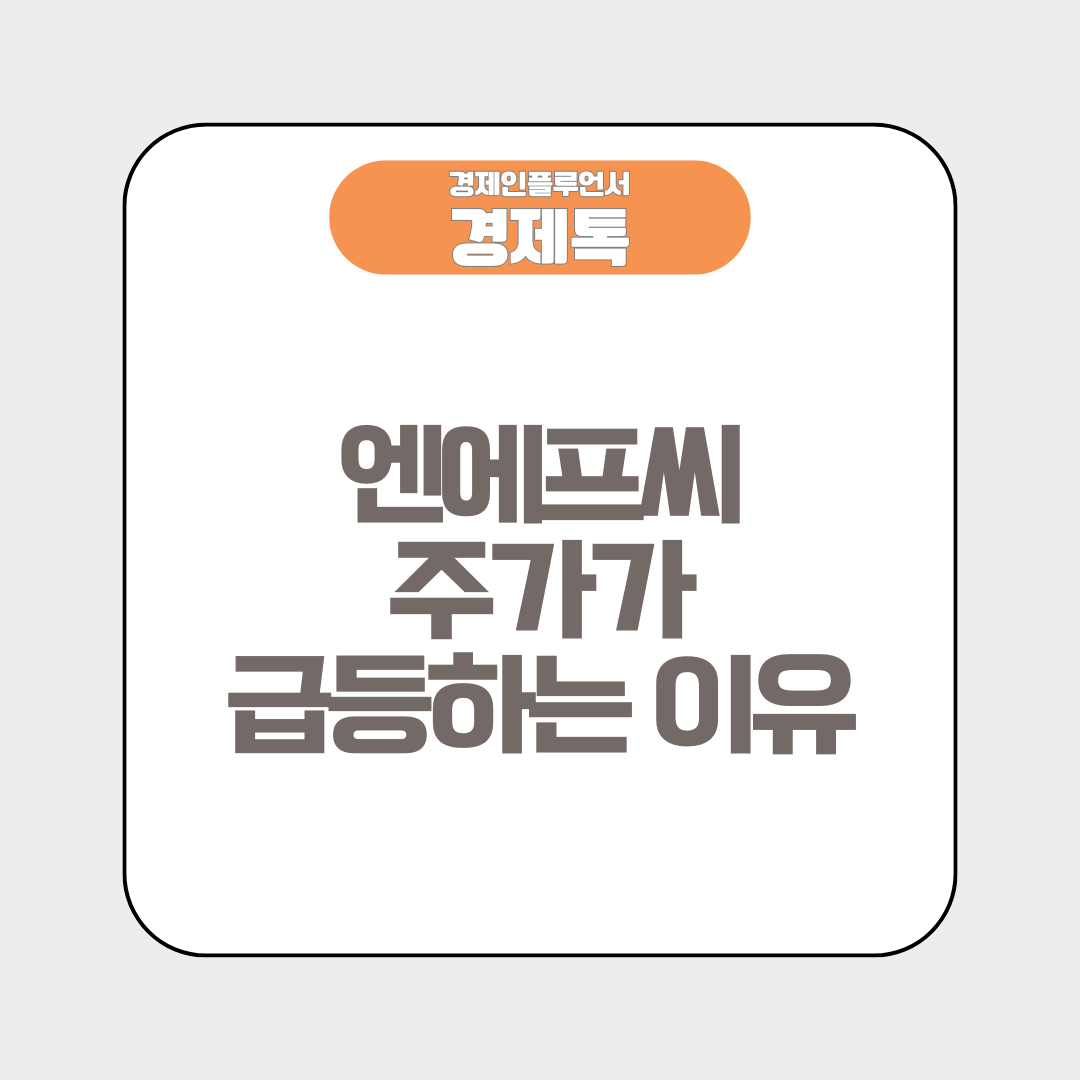 엔에프씨 주가가 급등하는 이유