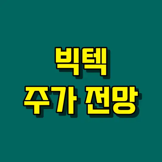 빅텍 주가 전망