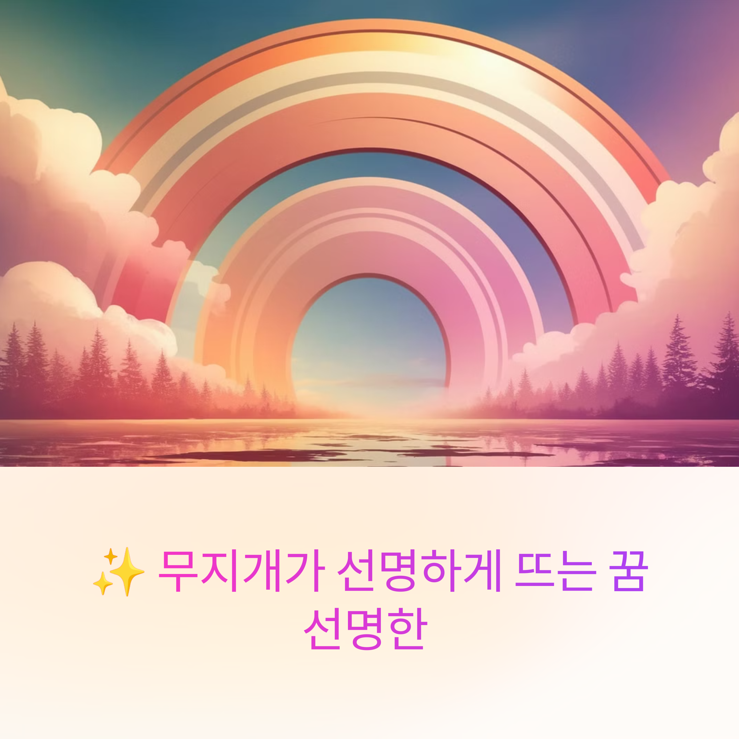 무지개가 선명하게 뜨는 꿈