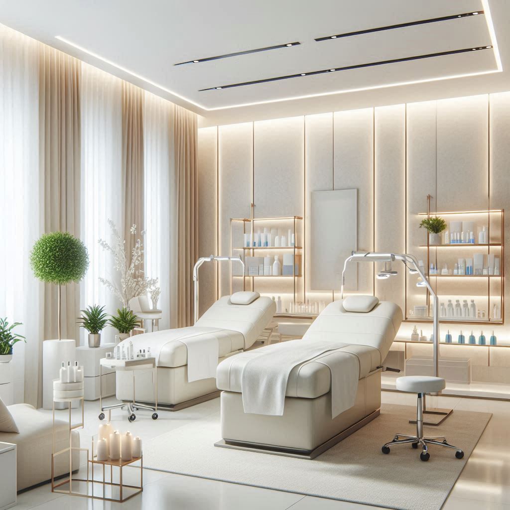 피부,체형관리 샵 배경