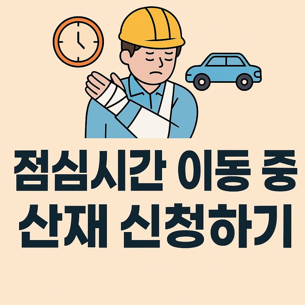 점심 시간 이동중 발생한 사고 산재 신청하기|2025년