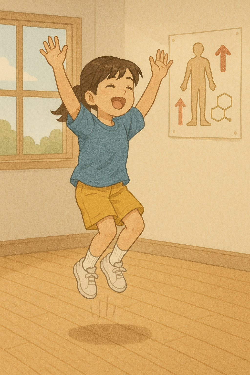 성장판 자극 운동 원리에 관한 사진