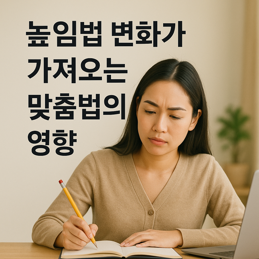 높임법의 변화가 가져오는 맞춤법의 영향