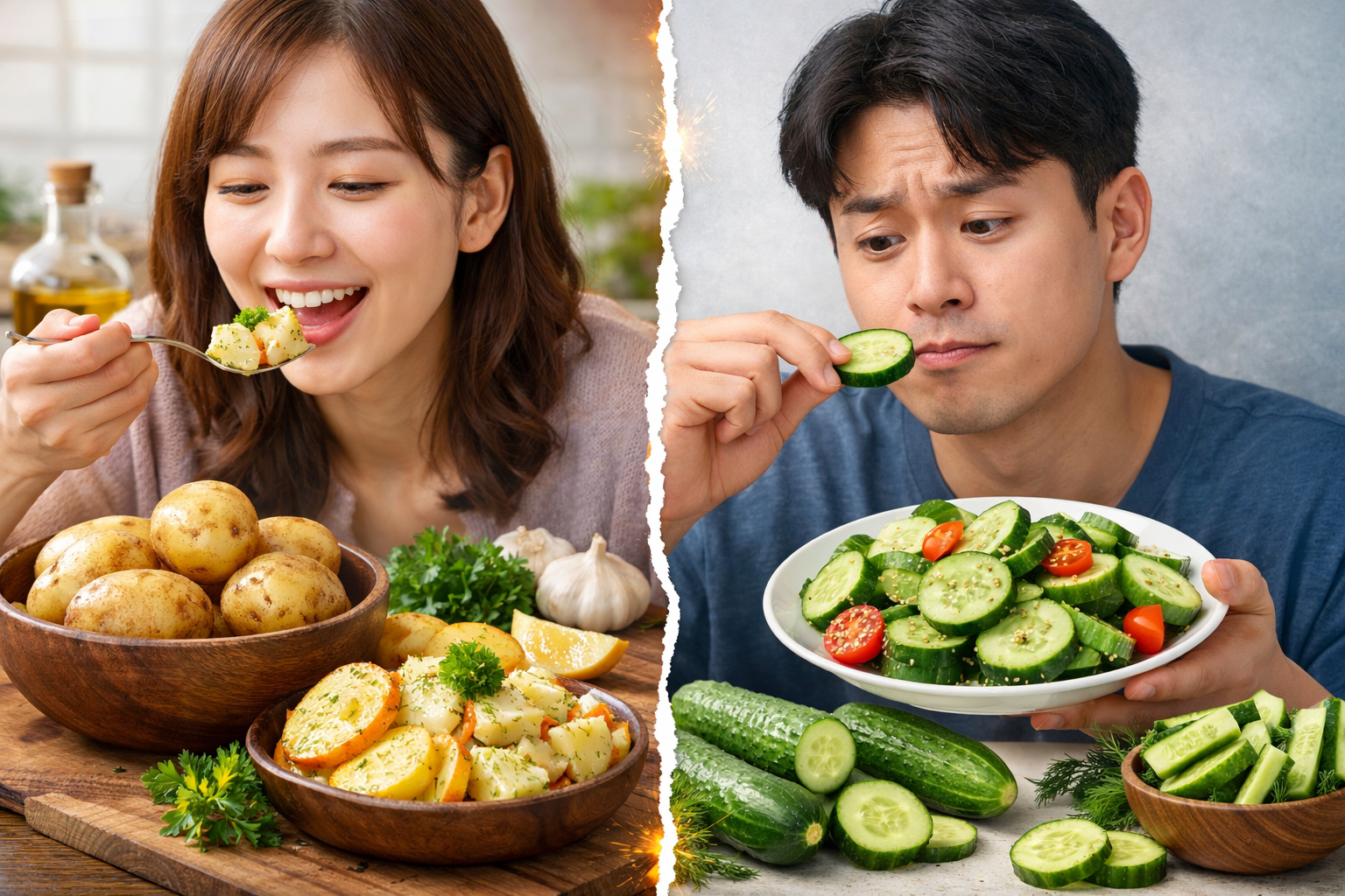 감자와 오이