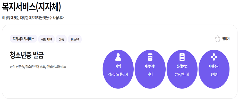 청소년증 발급방법