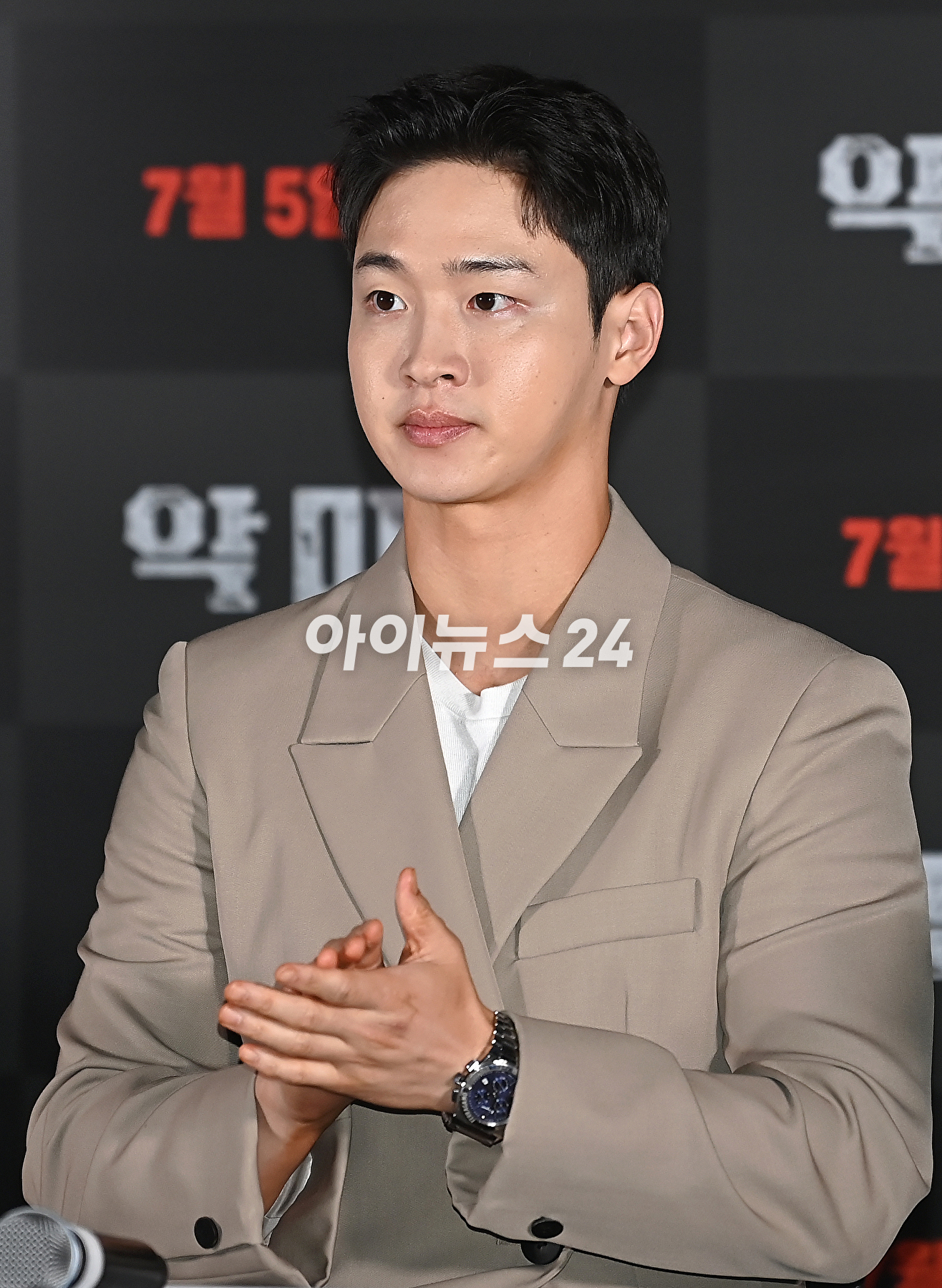 26일 오후 서울 용산구 용산 CGV에서 열린 영화 &#39;악마들&#39; 언론시사회에 장동윤이 참석하고 있다. [사진=곽영래 기자]