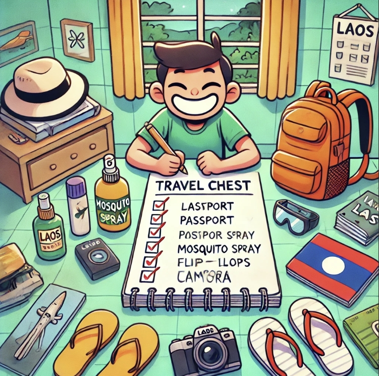 라오스 여행 체크리스트 사진