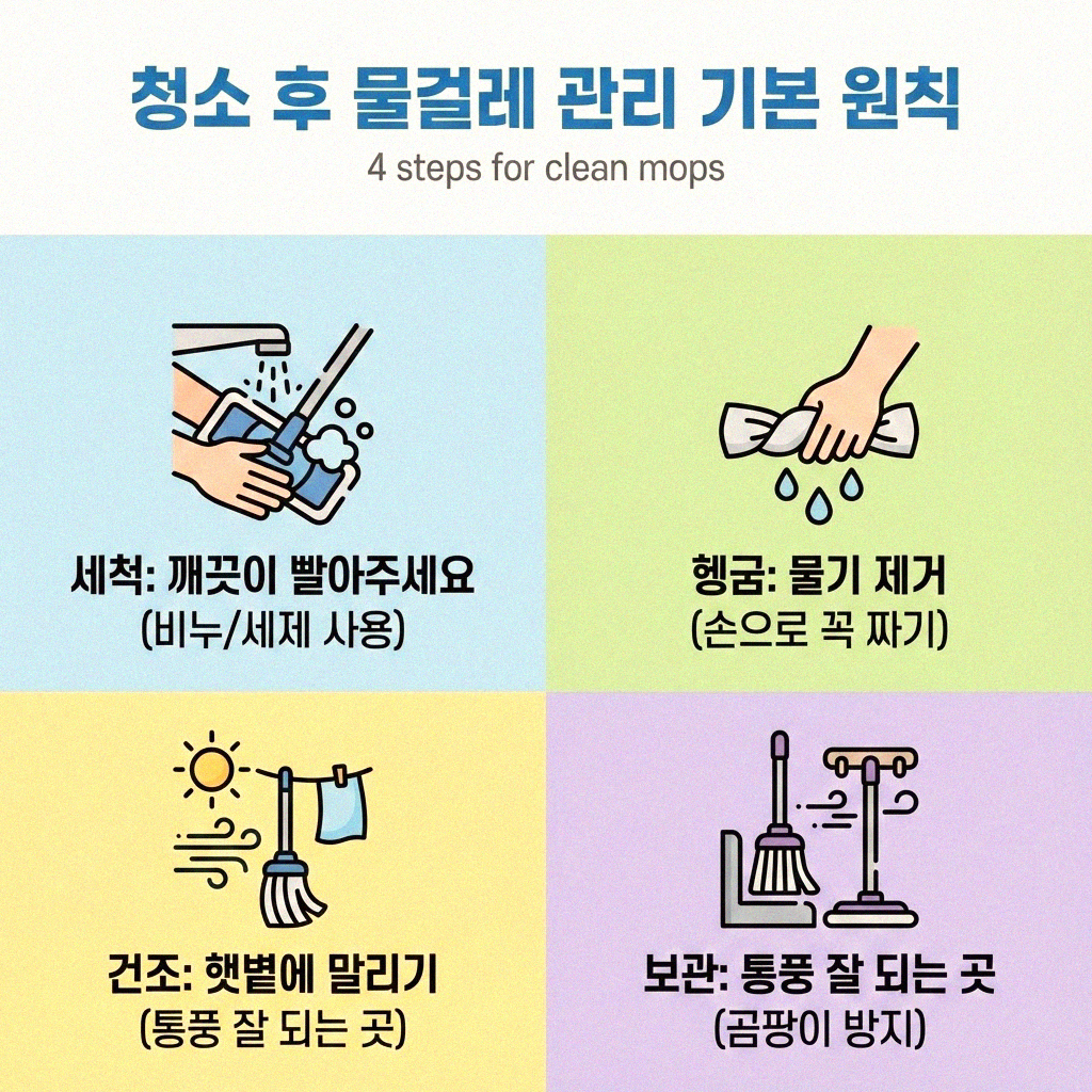 쾌적한 우리 집 만들기 물걸레 냄새 완벽 관리법
