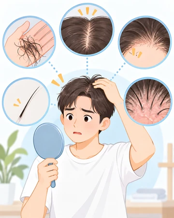 탈모초기증상으로 살펴보는 두피와 모발 변화10