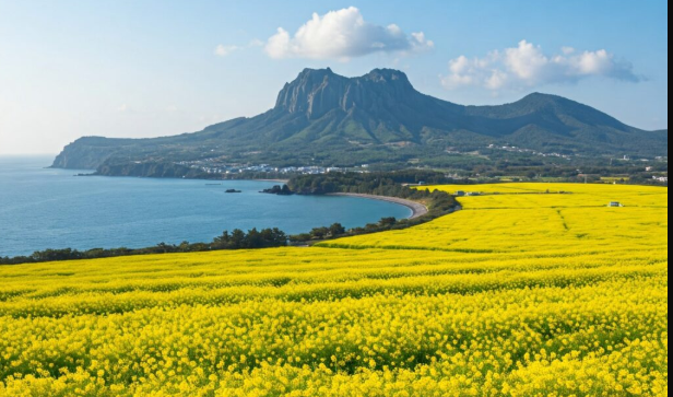 제주 유채꽃 사진