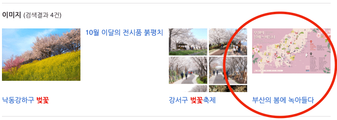 부산 벚꽃명소 지도보기