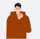 화이팅하는 남자